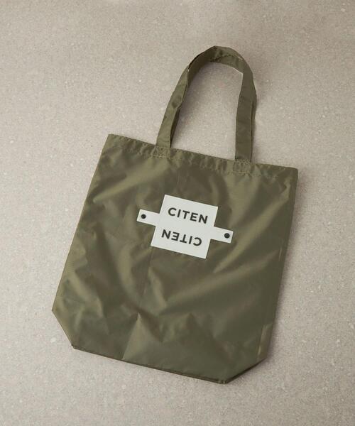 CITEN（シテン）の「＜CITEN（シテン）＞CITENくるくるパッチン トートバッグ（エコバッグ/サブバッグ・レディース・ライトグレー/ピンク/ライム/ブラック/ロイヤルブルー/オレンジ/ケリー/イエロー/オリーブ/ホワイト/ライトブルー/ライラック/シャーベット・FREE）」の5枚目の写真
