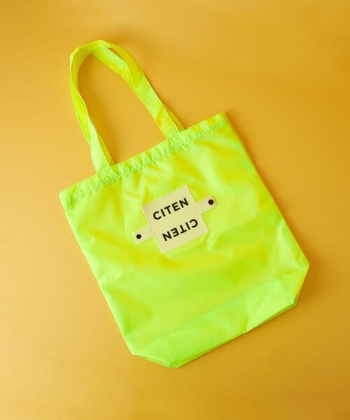 CITEN（シテン）の「＜CITEN＞CITENくるくるパッチン トートバッグ（エコバッグ/サブバッグ・レディース・ライトグレー/ブラック/ピンク/ライム/ロイヤルブルー/ケリー/オレンジ/イエロー/ホワイト/ライトブルー/ライラック/シャーベット/オリーブ/クリーム/ライトピンク・FREE）」の4枚目の写真