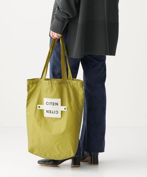 CITEN（シテン）の「＜CITEN（シテン）＞CITENくるくるパッチン トートバッグ（エコバッグ/サブバッグ・レディース・ライトグレー/ピンク/ライム/ブラック/ロイヤルブルー/オレンジ/ケリー/イエロー/オリーブ/ホワイト/ライトブルー/ライラック/シャーベット・FREE）」の22枚目の写真