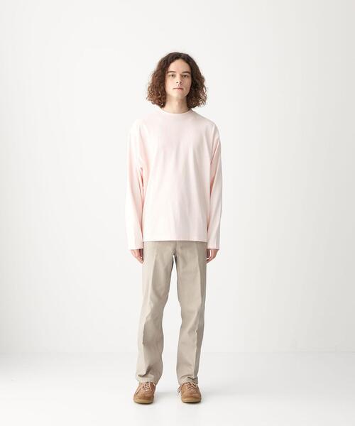 CITEN(シテン)の「<CITEN(シテン)>GIZAコットン テーパード Tシャツ(Tシャツ/カットソー・メンズ・ライトピンク/ホワイト/ダークグレー・M/L)」の16枚目の写真