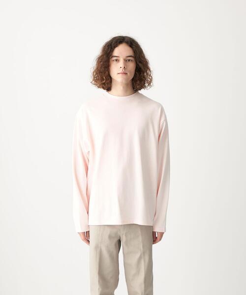 CITEN(シテン)の「<CITEN(シテン)>GIZAコットン テーパード Tシャツ(Tシャツ/カットソー・メンズ・ライトピンク/ホワイト/ダークグレー・M/L)」の12枚目の写真