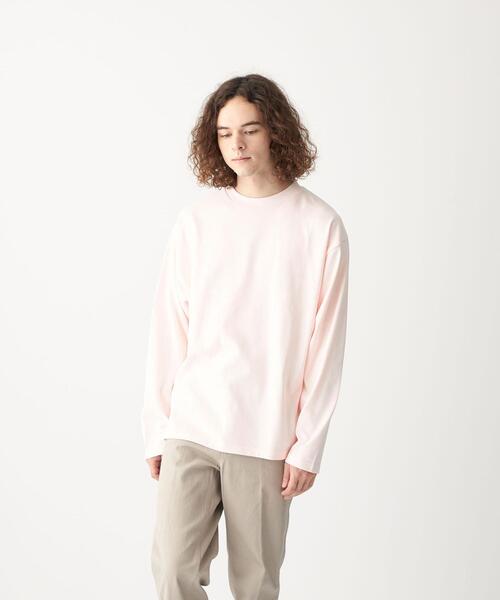 CITEN(シテン)の「<CITEN(シテン)>GIZAコットン テーパード Tシャツ(Tシャツ/カットソー・メンズ・ライトピンク/ホワイト/ダークグレー・M/L)」の11枚目の写真