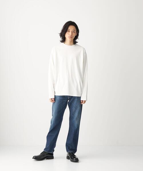 CITEN(シテン)の「<CITEN(シテン)>GIZAコットン テーパード Tシャツ(Tシャツ/カットソー・メンズ・ライトピンク/ホワイト/ダークグレー・M/L)」の13枚目の写真