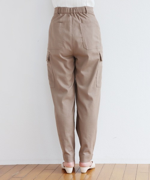 andme（アンドミー）の「レーヨンリネン2wayカーゴパンツ（カーゴパンツ・レディース・ブラック/ライトカーキ/グレー系その他/キナリ・M/L）」の20枚目の写真