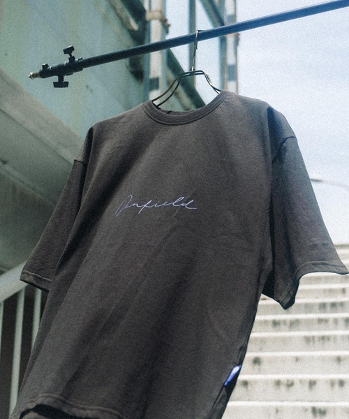 PEN FIELD（ペンフィールド）の「オーバーサイズ PENFIELD ペンフィールド スクエアパネルロゴバックプリント半袖Tシャツ 別注（Tシャツ/カットソー・メンズ・ホワイト/オートミール/ネイビー/ブルー/ホワイト系/グリーン/ブラック/チャコール・M/L/XL）」の22枚目の写真