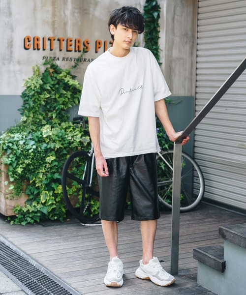 PEN FIELD（ペンフィールド）の「オーバーサイズ PENFIELD ペンフィールド スクエアパネルロゴバックプリント半袖Tシャツ 別注（Tシャツ/カットソー・メンズ・ホワイト/オートミール/ネイビー/ブルー/ホワイト系/グリーン/ブラック/チャコール・M/L/XL）」の11枚目の写真