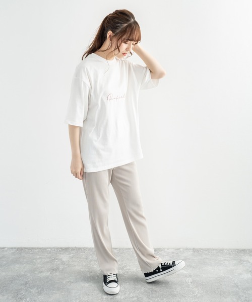 PEN FIELD（ペンフィールド）の「オーバーサイズ PENFIELD ペンフィールド スクエアパネルロゴバックプリント半袖Tシャツ 別注（Tシャツ/カットソー・メンズ・ホワイト/オートミール/ネイビー/ブルー/ホワイト系/グリーン/ブラック/チャコール・M/L/XL）」の16枚目の写真