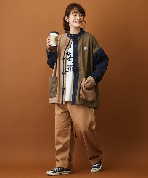 CUBE SUGAR（キューブシュガー）の「ヘビーオックス ショート モッズコート（モッズコート・レディース・ブラック系その他/ベージュ系その他・M）」の17枚目の写真