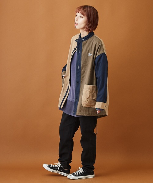 CUBE SUGAR（キューブシュガー）の「ヘビーオックス ショート モッズコート（モッズコート・レディース・ブラック系その他/ベージュ系その他・M）」の11枚目の写真