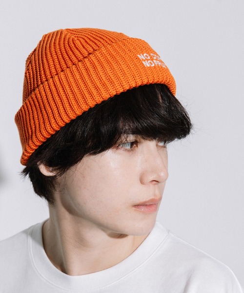 FRUIT OF THE LOOM（フルーツオブザルーム）の「NO COFFEE コラボ 2way ニットキャップ（ニットキャップ/ビーニー・メンズ・ブラック/ブラウン/オレンジ・FREE）」の10枚目の写真
