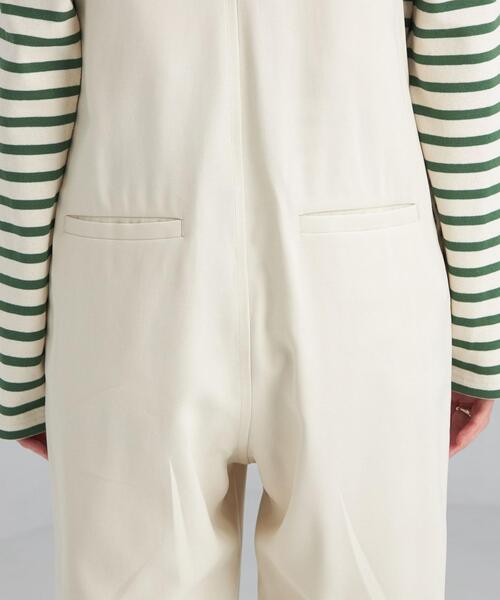 green label relaxing(グリーンレーベルリラクシング)の「フィブリル サロペット(サロペット/オーバーオール・レディース・ブラック/オフホワイト・FREE)」の12枚目の写真