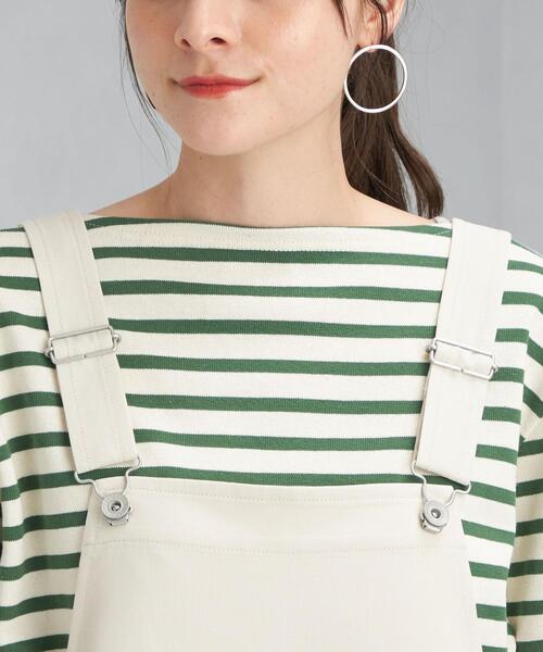 green label relaxing(グリーンレーベルリラクシング)の「フィブリル サロペット(サロペット/オーバーオール・レディース・ブラック/オフホワイト・FREE)」の3枚目の写真