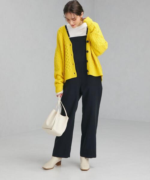 green label relaxing(グリーンレーベルリラクシング)の「フィブリル サロペット(サロペット/オーバーオール・レディース・ブラック/オフホワイト・FREE)」の17枚目の写真