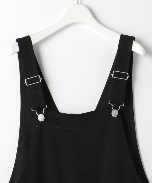 green label relaxing(グリーンレーベルリラクシング)の「フィブリル サロペット(サロペット/オーバーオール・レディース・ブラック/オフホワイト・FREE)」の8枚目の写真