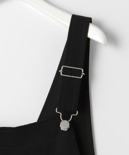 green label relaxing(グリーンレーベルリラクシング)の「フィブリル サロペット(サロペット/オーバーオール・レディース・ブラック/オフホワイト・FREE)」の11枚目の写真