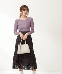 PROPORTION BODY DRESSING | マーメイドバイカラーレーススカート / 1211220509(スカート)