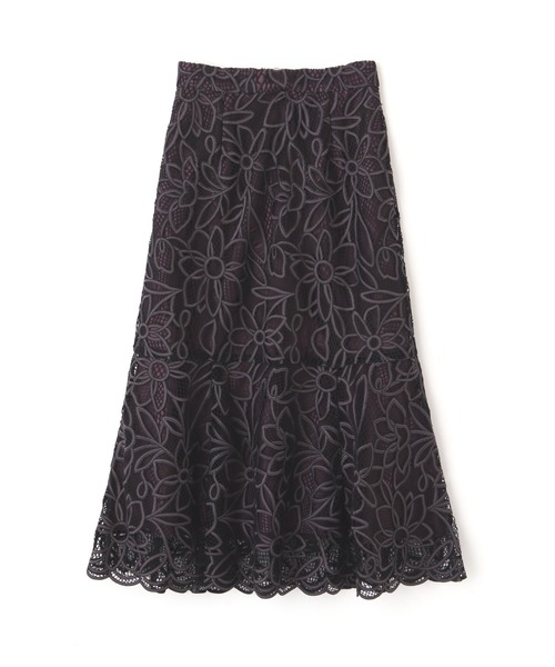 PROPORTION BODY DRESSING(プロポーションボディドレッシング)の「マーメイドバイカラーレーススカート / 1211220509(スカート・レディース・パープル/ライトグリーン/ダークグレー・SMALL/MEDIUM)」の14枚目の写真