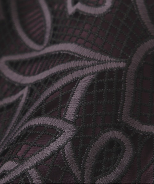 PROPORTION BODY DRESSING(プロポーションボディドレッシング)の「マーメイドバイカラーレーススカート / 1211220509(スカート・レディース・パープル/ライトグリーン/ダークグレー・SMALL/MEDIUM)」の15枚目の写真