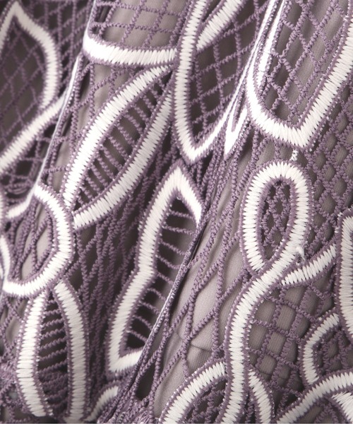 PROPORTION BODY DRESSING(プロポーションボディドレッシング)の「マーメイドバイカラーレーススカート / 1211220509(スカート・レディース・パープル/ライトグリーン/ダークグレー・SMALL/MEDIUM)」の17枚目の写真