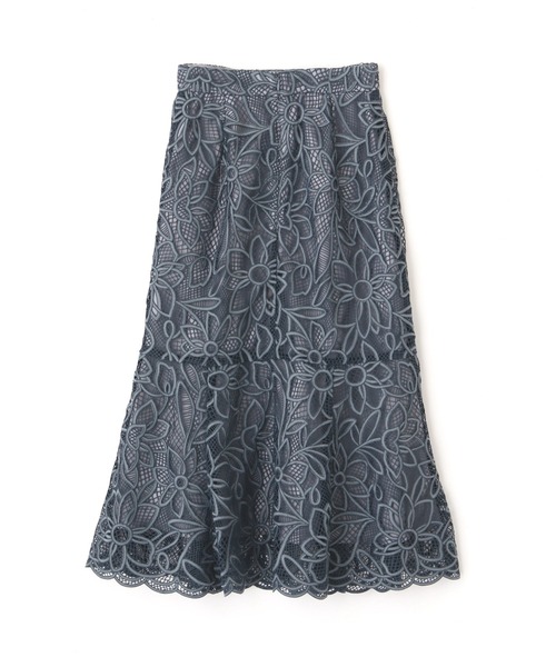 PROPORTION BODY DRESSING(プロポーションボディドレッシング)の「マーメイドバイカラーレーススカート / 1211220509(スカート・レディース・パープル/ライトグリーン/ダークグレー・SMALL/MEDIUM)」の19枚目の写真