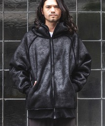 mj8120-フェイクムートンボアブルゾン