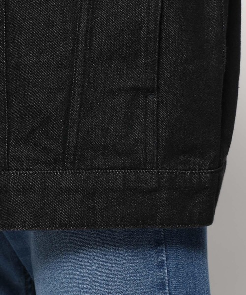 LEPSIM（レプシィム）の「スタンドカラーＧジャン　955928（デニムジャケット・レディース・ブラック/ベージュ/インディゴブルー・FREE）」の15枚目の写真