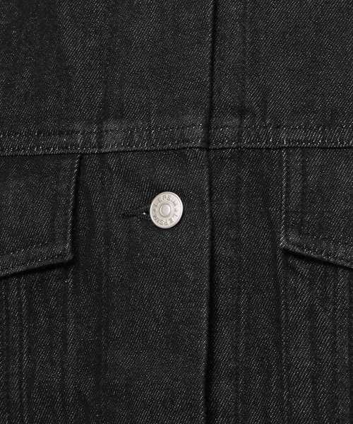 LEPSIM（レプシィム）の「スタンドカラーＧジャン　955928（デニムジャケット・レディース・ブラック/ベージュ/インディゴブルー・FREE）」の18枚目の写真