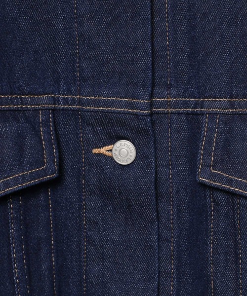 LEPSIM（レプシィム）の「スタンドカラーＧジャン　955928（デニムジャケット・レディース・ブラック/ベージュ/インディゴブルー・FREE）」の20枚目の写真