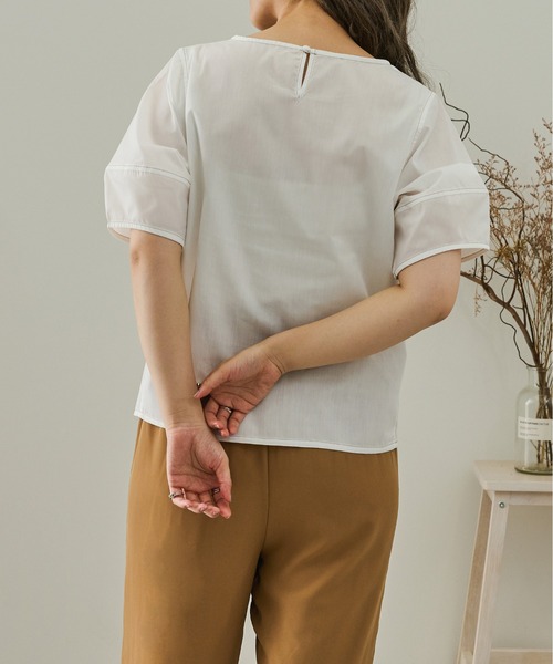 Ambre Neige（アンブルネージュ）の「ランタンスリーブトップス／【WEB/EC限定商品】（シャツ/ブラウス・レディース・オフホワイト/モカ/ナチュラル・FREE）」の18枚目の写真