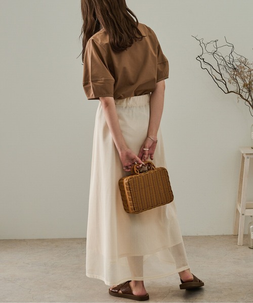 Ambre Neige（アンブルネージュ）の「ランタンスリーブトップス／【WEB/EC限定商品】（シャツ/ブラウス・レディース・オフホワイト/モカ/ナチュラル・FREE）」の5枚目の写真