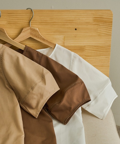 Ambre Neige（アンブルネージュ）の「ランタンスリーブトップス／【WEB/EC限定商品】（シャツ/ブラウス・レディース・オフホワイト/モカ/ナチュラル・FREE）」の6枚目の写真