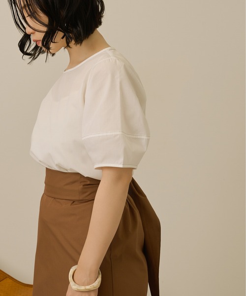 Ambre Neige（アンブルネージュ）の「ランタンスリーブトップス／【WEB/EC限定商品】（シャツ/ブラウス・レディース・オフホワイト/モカ/ナチュラル・FREE）」の22枚目の写真