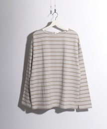 Salong hameu | ヘビーウェイト ボートネックボーダーロンT(Tシャツ/カットソー)
