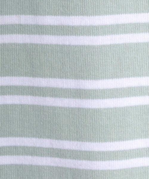 Salong hameu(サロン ハミュー)の「ヘビーウェイト ボートネックボーダーロンT(Tシャツ/カットソー・メンズ・ホワイト系その他/グリーン系その他/ベージュ系その他/ブラック系その他・M/L)」の10枚目の写真