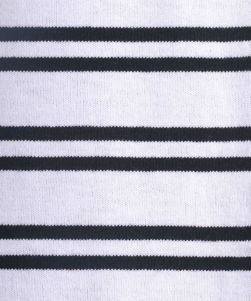 Salong hameu(サロン ハミュー)の「ヘビーウェイト ボートネックボーダーロンT(Tシャツ/カットソー・メンズ・ホワイト系その他/グリーン系その他/ベージュ系その他/ブラック系その他・M/L)」の8枚目の写真