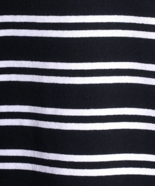 Salong hameu(サロン ハミュー)の「ヘビーウェイト ボートネックボーダーロンT(Tシャツ/カットソー・メンズ・ホワイト系その他/グリーン系その他/ベージュ系その他/ブラック系その他・M/L)」の16枚目の写真