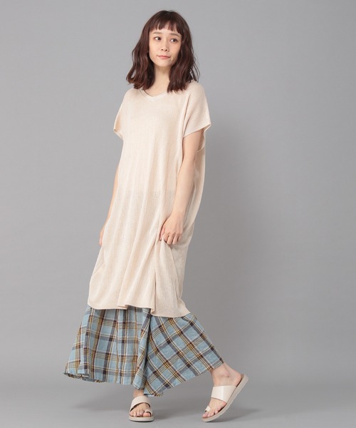 studio CLIP（スタディオクリップ）の「《Natural by studio CLIP》リネンストレートスカート（スカート・レディース・ベージュ/オフホワイト/サックスブルー・FREE）」の16枚目の写真