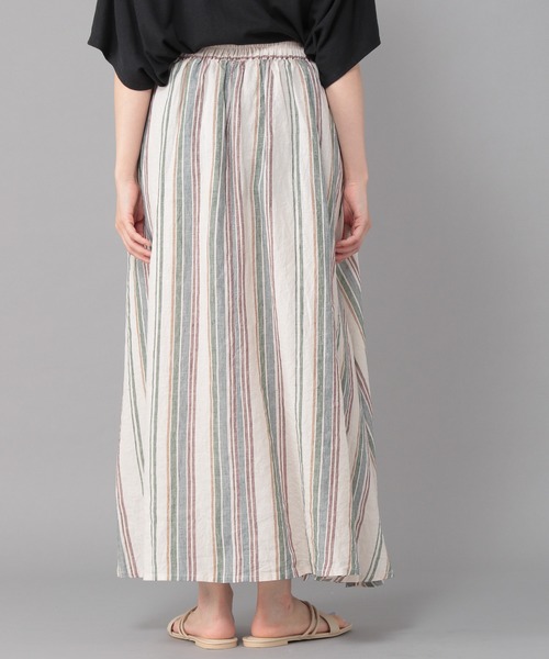 studio CLIP（スタディオクリップ）の「《Natural by studio CLIP》リネンストレートスカート（スカート・レディース・ベージュ/オフホワイト/サックスブルー・FREE）」の15枚目の写真