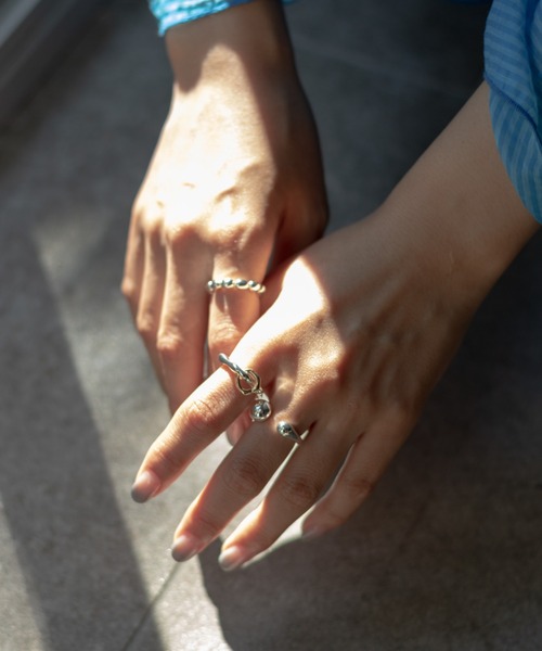 Kastane（カスタネ）の「【fiw.】デザインバリエリング３SET（リング・レディース・ゴールド/シルバー・FREE）」の2枚目の写真