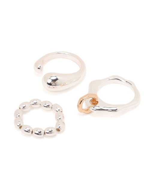 Kastane（カスタネ）の「【fiw.】デザインバリエリング３SET（リング・レディース・ゴールド/シルバー・FREE）」の11枚目の写真