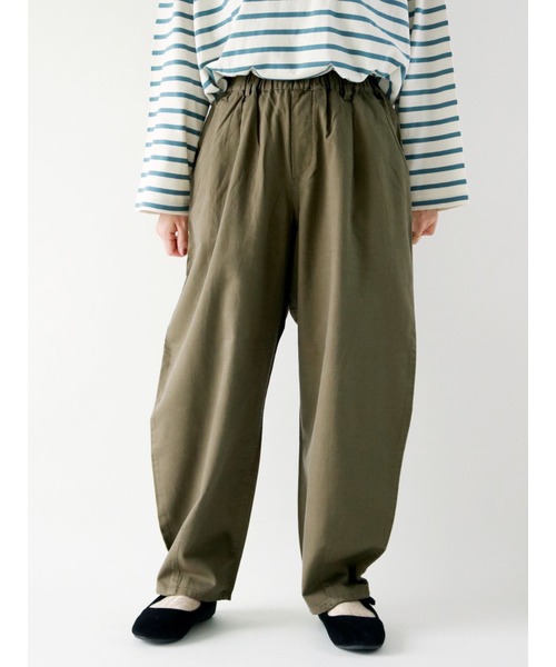 Samansa Mos2(サマンサ モスモス)の「ツイルベーグルパンツ(その他パンツ・レディース・ブラウン/パープル/キナリ/カーキ・フリ-)」の3枚目の写真