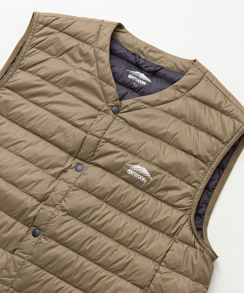 OUTDOOR PRODUCTS（アウトドアプロダクツ）の「【OUTDOOR PRODUCTS/アウトドアプロダクツ】軽量ダウン インナーベスト 撥水透湿防風ポケッタブル（パッカブル）700フィルパワー　ユニセックス（ダウンベスト・メンズ・ブラック/チャコールグレー/オリーブ・XX-LARGE/LARGE/X-LARGE/MEDIUM）」の3枚目の写真
