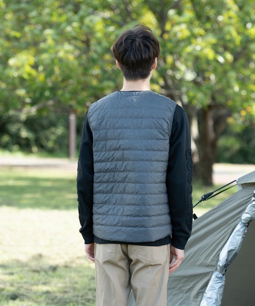 OUTDOOR PRODUCTS（アウトドアプロダクツ）の「【OUTDOOR PRODUCTS/アウトドアプロダクツ】軽量ダウン インナーベスト 撥水透湿防風ポケッタブル（パッカブル）700フィルパワー　ユニセックス（ダウンベスト・メンズ・ブラック/チャコールグレー/オリーブ・XX-LARGE/LARGE/X-LARGE/MEDIUM）」の15枚目の写真