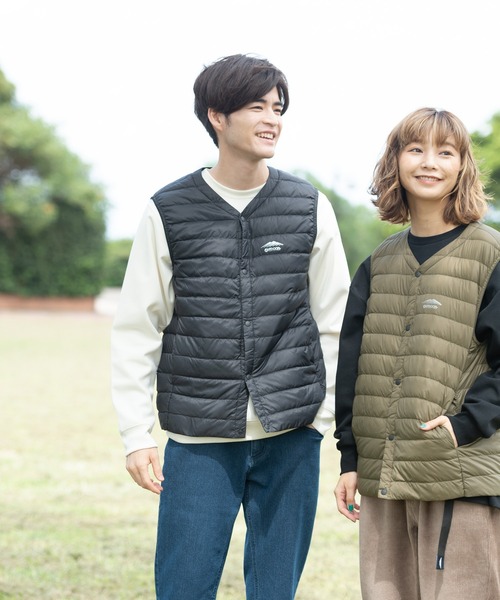 OUTDOOR PRODUCTS（アウトドアプロダクツ）の「【OUTDOOR PRODUCTS/アウトドアプロダクツ】軽量ダウン インナーベスト 撥水透湿防風ポケッタブル（パッカブル）700フィルパワー　ユニセックス（ダウンベスト・メンズ・ブラック/チャコールグレー/オリーブ・XX-LARGE/LARGE/X-LARGE/MEDIUM）」の22枚目の写真