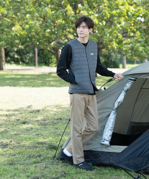 OUTDOOR PRODUCTS（アウトドアプロダクツ）の「【OUTDOOR PRODUCTS/アウトドアプロダクツ】軽量ダウン インナーベスト 撥水透湿防風ポケッタブル（パッカブル）700フィルパワー　ユニセックス（ダウンベスト・メンズ・ブラック/チャコールグレー/オリーブ・XX-LARGE/LARGE/X-LARGE/MEDIUM）」の10枚目の写真