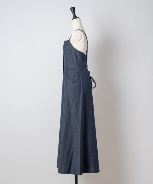 Rewde(ルゥデ)の「【TV着用】バックレースアップジャンパーワンピース(1R05-09232)(ワンピース・レディース・ブラック/ダークブルー・S/M/L)」の14枚目の写真