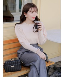 Areeam | 好きをちりばめたﾌﾟﾁﾊｲﾈｯｸﾄｯﾌﾟｽ(ニット/セーター)