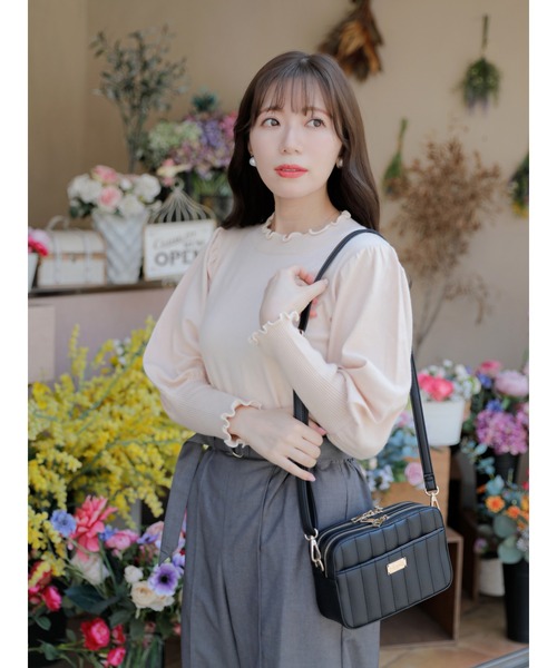 Areeam（アリーム）の「好きをちりばめたプチハイネックトップス（ニット/セーター・レディース・ベージュ/アイボリー・FREE）」の6枚目の写真