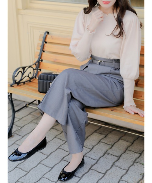 Areeam（アリーム）の「好きをちりばめたプチハイネックトップス（ニット/セーター・レディース・ベージュ/アイボリー・FREE）」の4枚目の写真