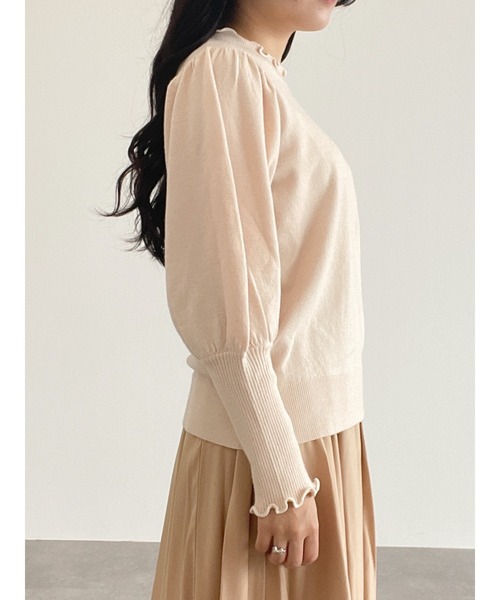 Areeam（アリーム）の「好きをちりばめたプチハイネックトップス（ニット/セーター・レディース・ベージュ/アイボリー・FREE）」の16枚目の写真